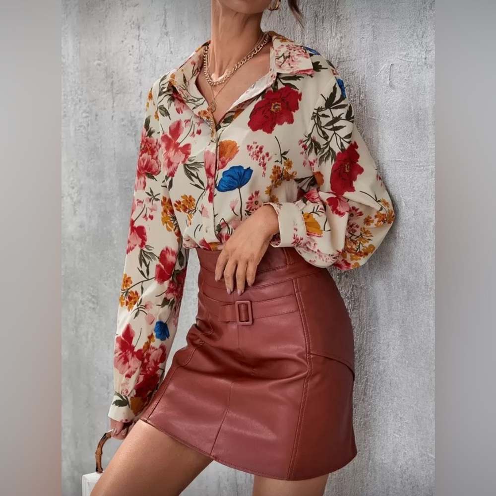 Floral Print Women's Top